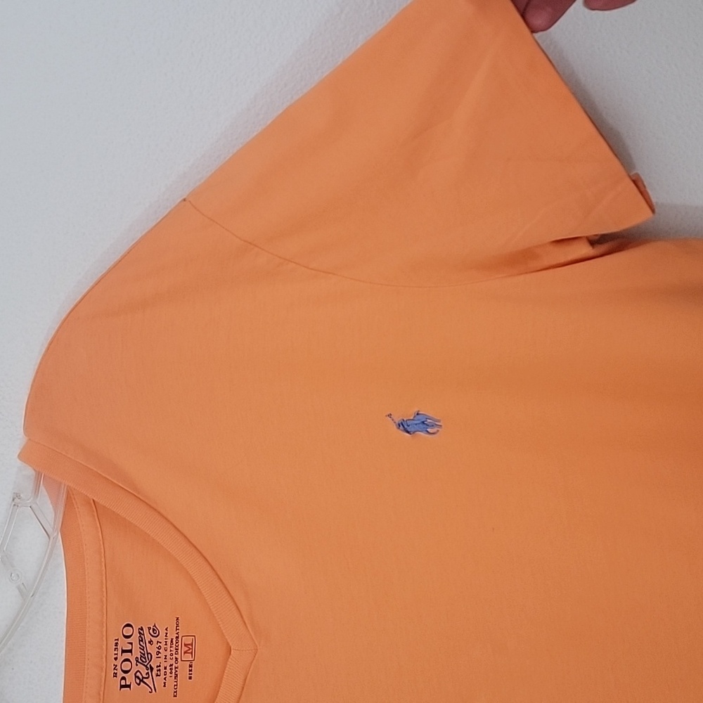 Ralph Lauren Polo Orange Short Sleeve Shirt Top M - Picture 5 of 12